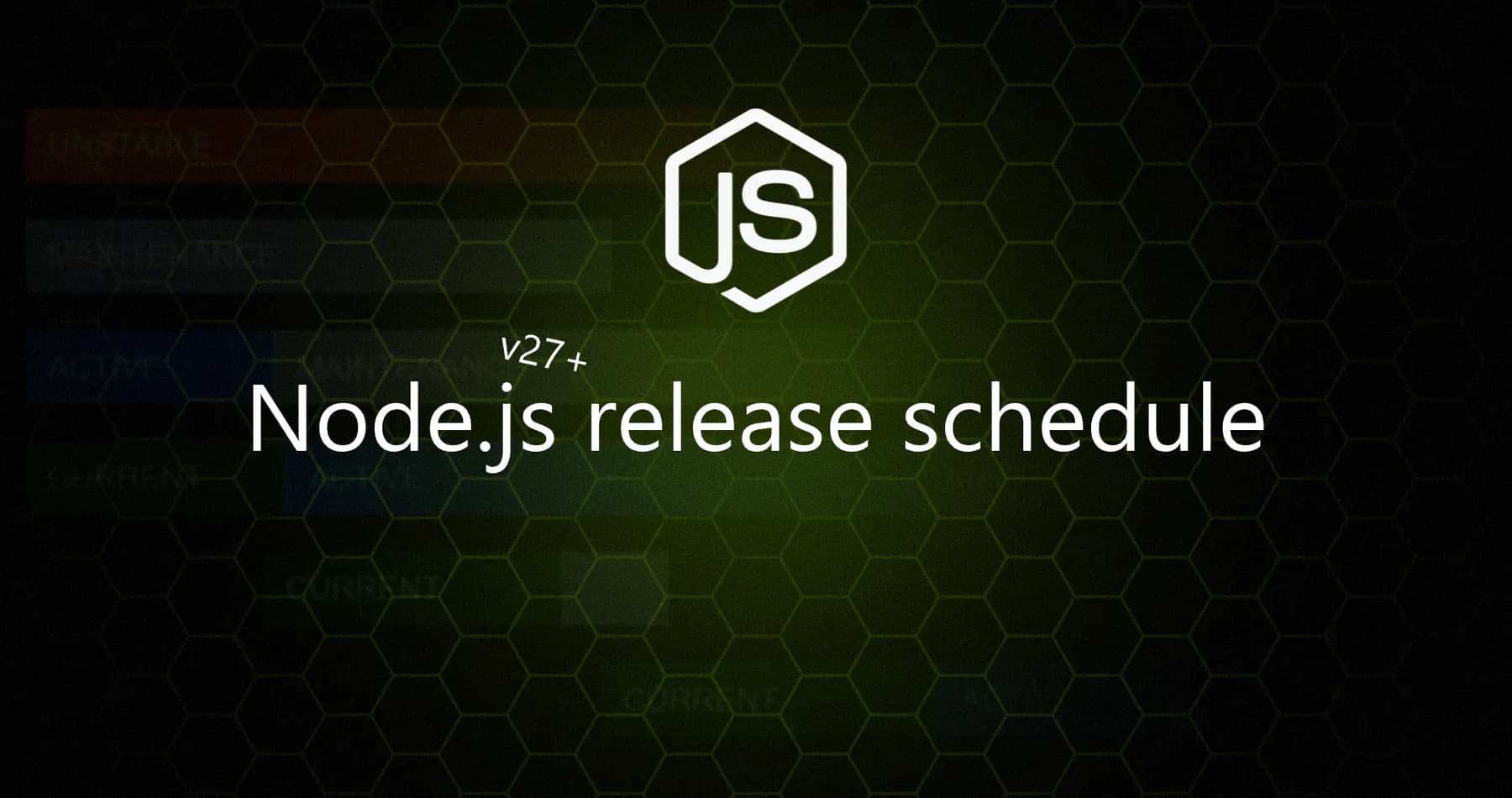 تغییر زمانبندی انتشار Node.js
